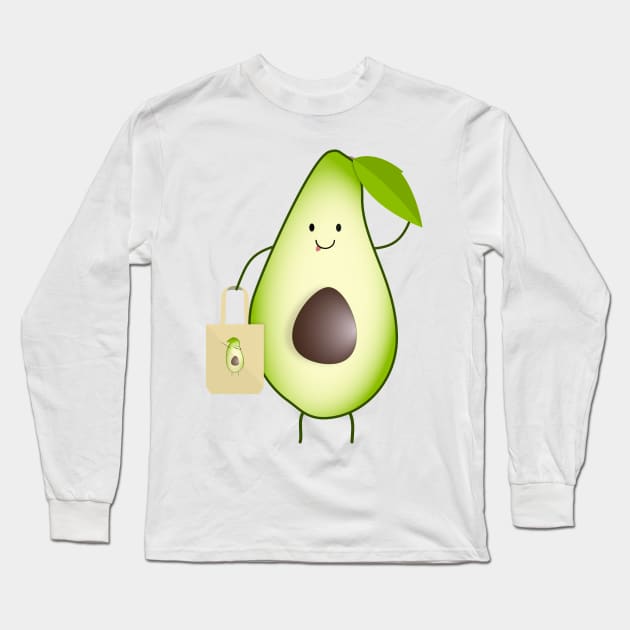 Avocado Long Sleeve T-Shirt by SNZLER